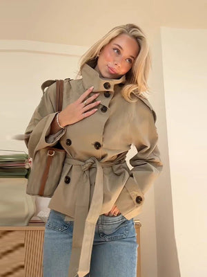 Elise Belted trench coat