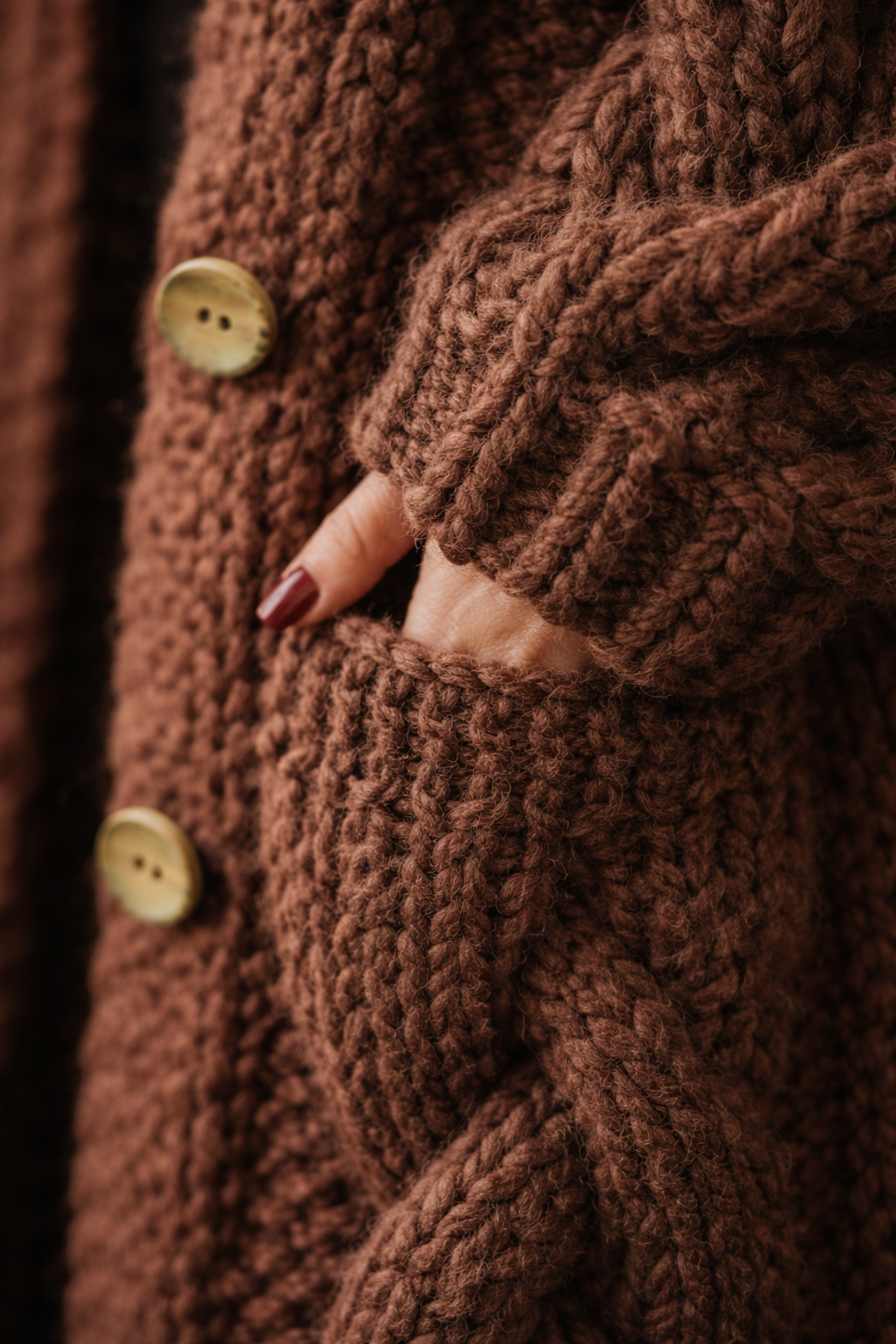 Karin Chunky Cable-Knit Hooded Long Coat Cardigan