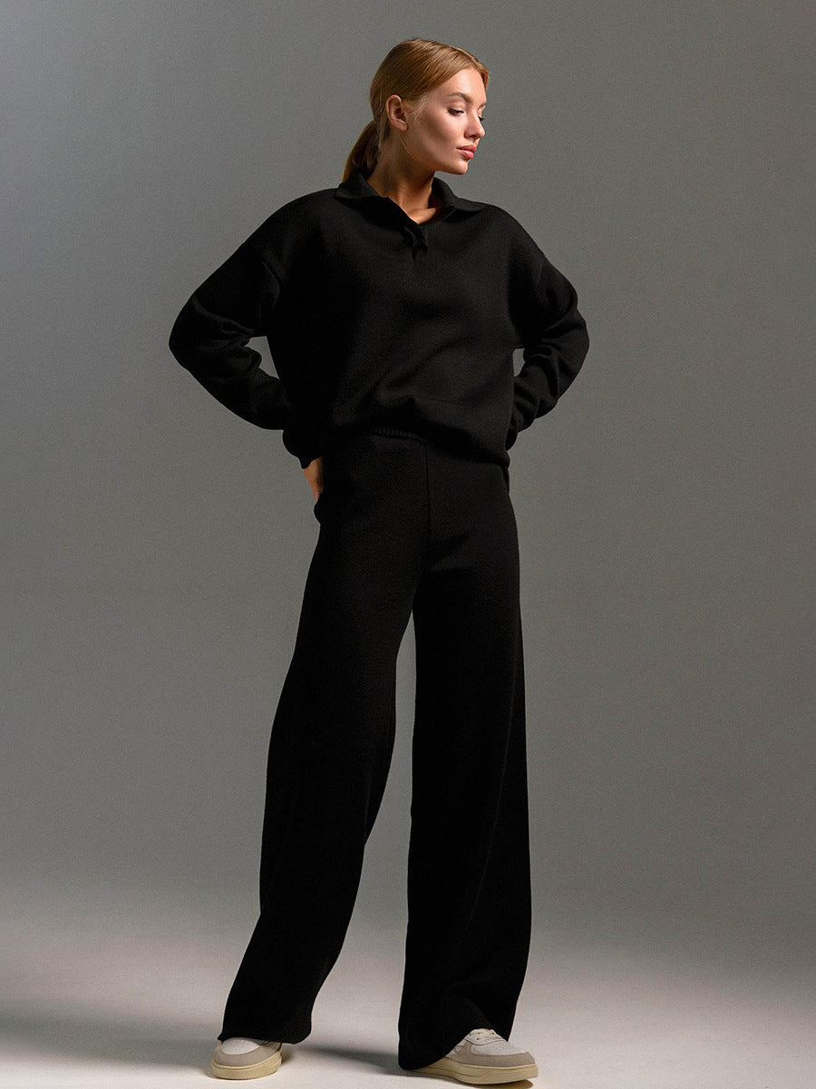 Knit Trouser and Jumper Set in Lotus Style 6