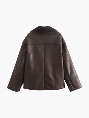 Laila Faux Leather Jacket 1