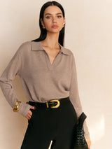 Leisure Collared Pullover Sweater 0