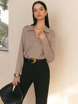 Leisure Collared Pullover Sweater 3