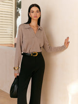Leisure Collared Pullover Sweater 4