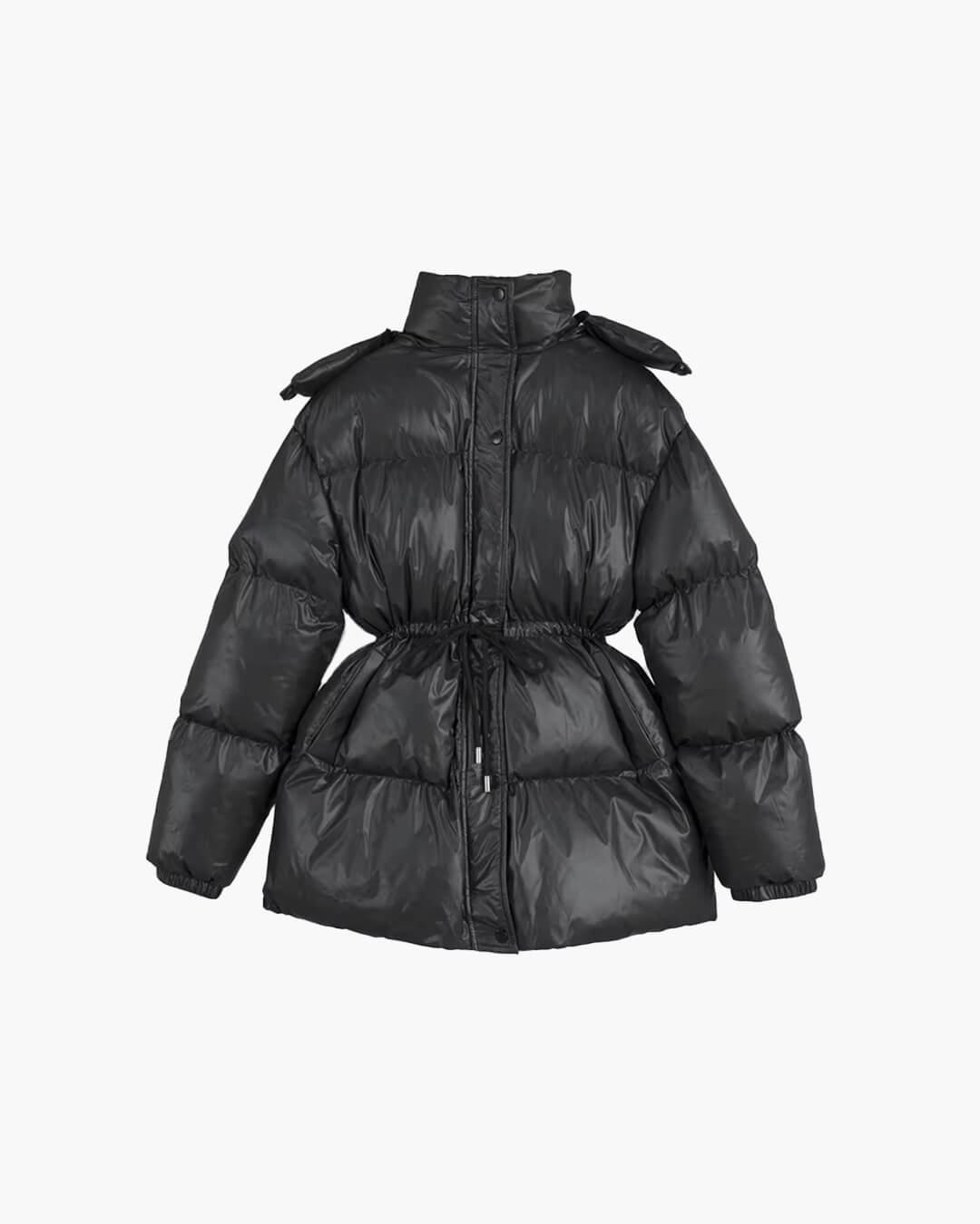 Vespera Hooded Drawstring Padded Puffer Jacket