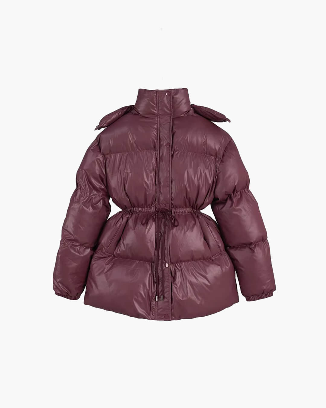 Vespera Hooded Drawstring Padded Puffer Jacket
