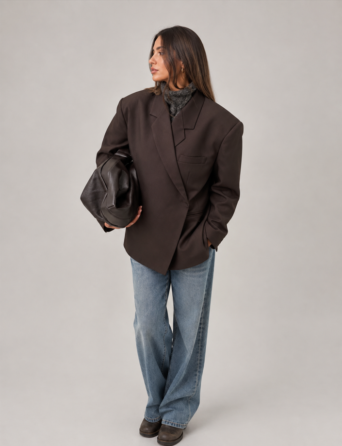 Maeve Structured Oversized Tailored Blazer