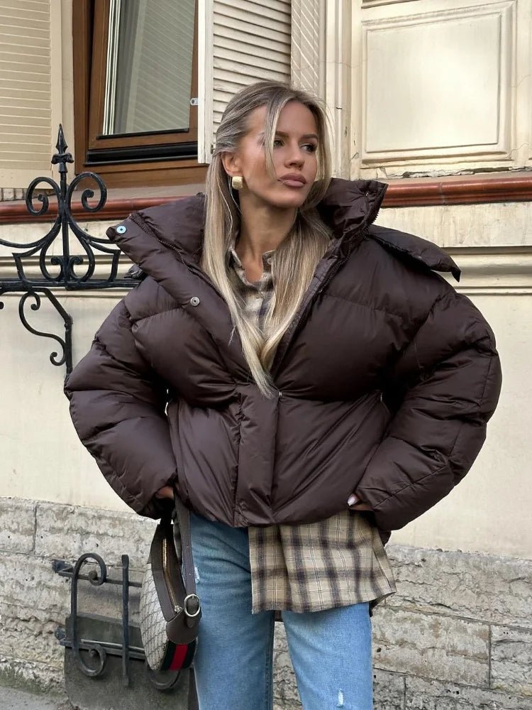 Maribel Modern Street Style Hooded Puffer Jacket