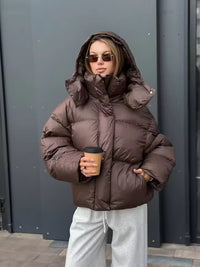 Maribel Modern Street Style Hooded Puffer Jacket