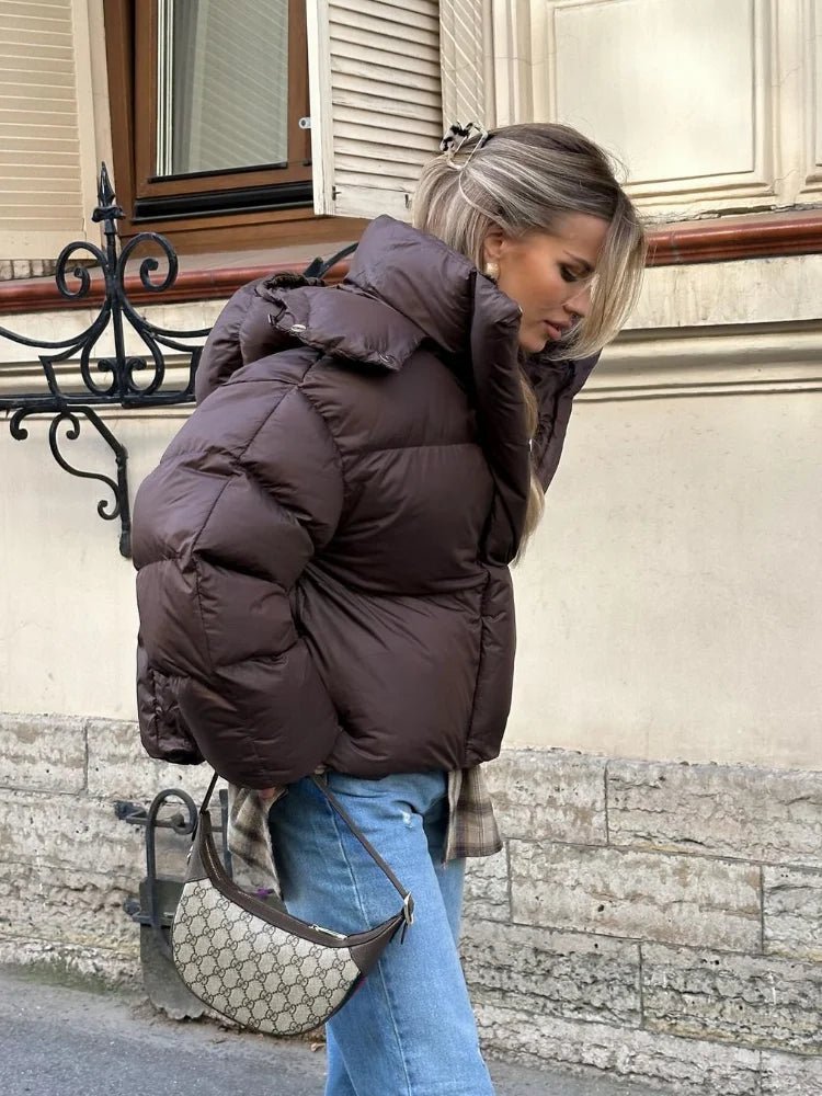 Maribel Modern Street Style Hooded Puffer Jacket