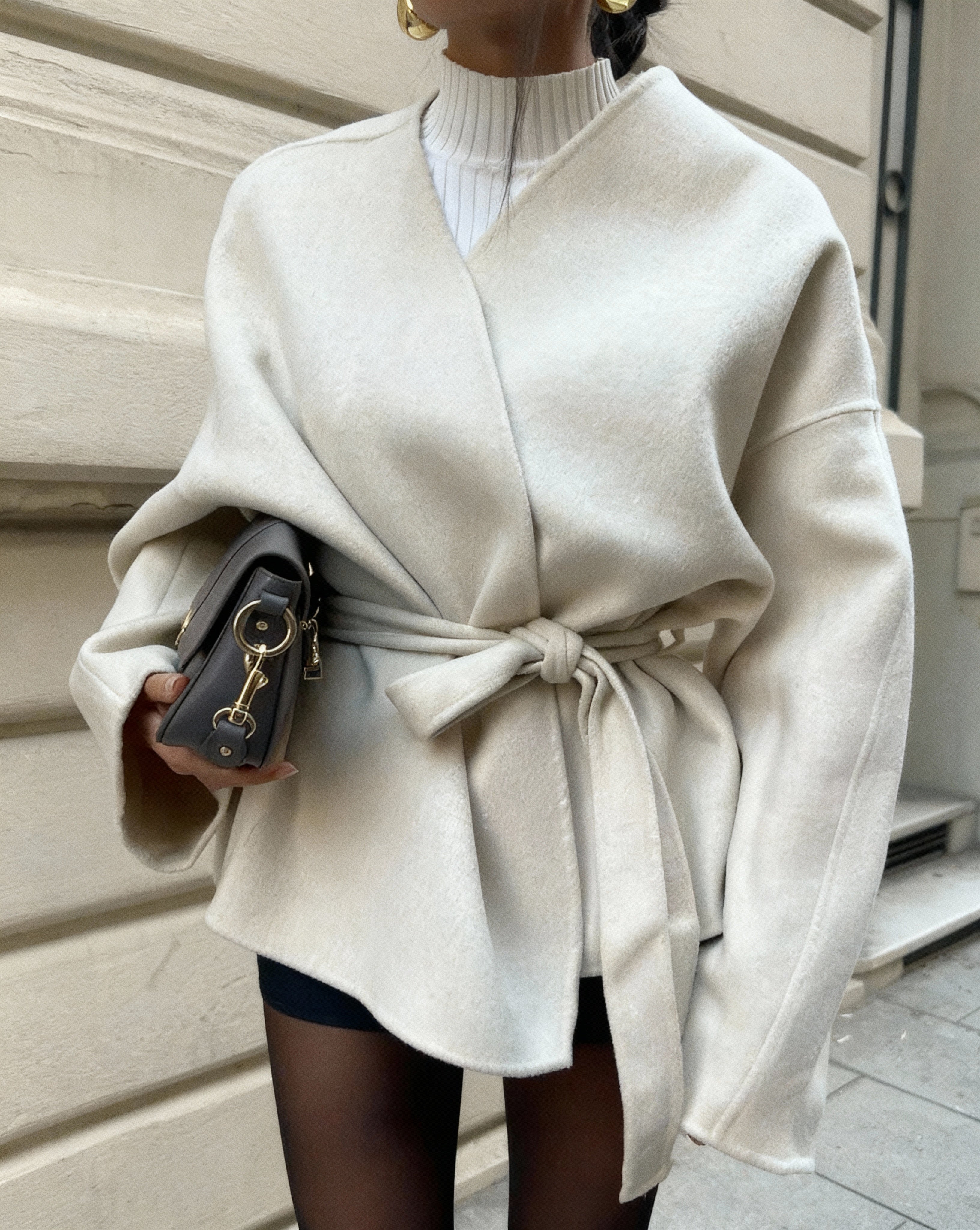 Marielle Elegant Tie Waist Coat
