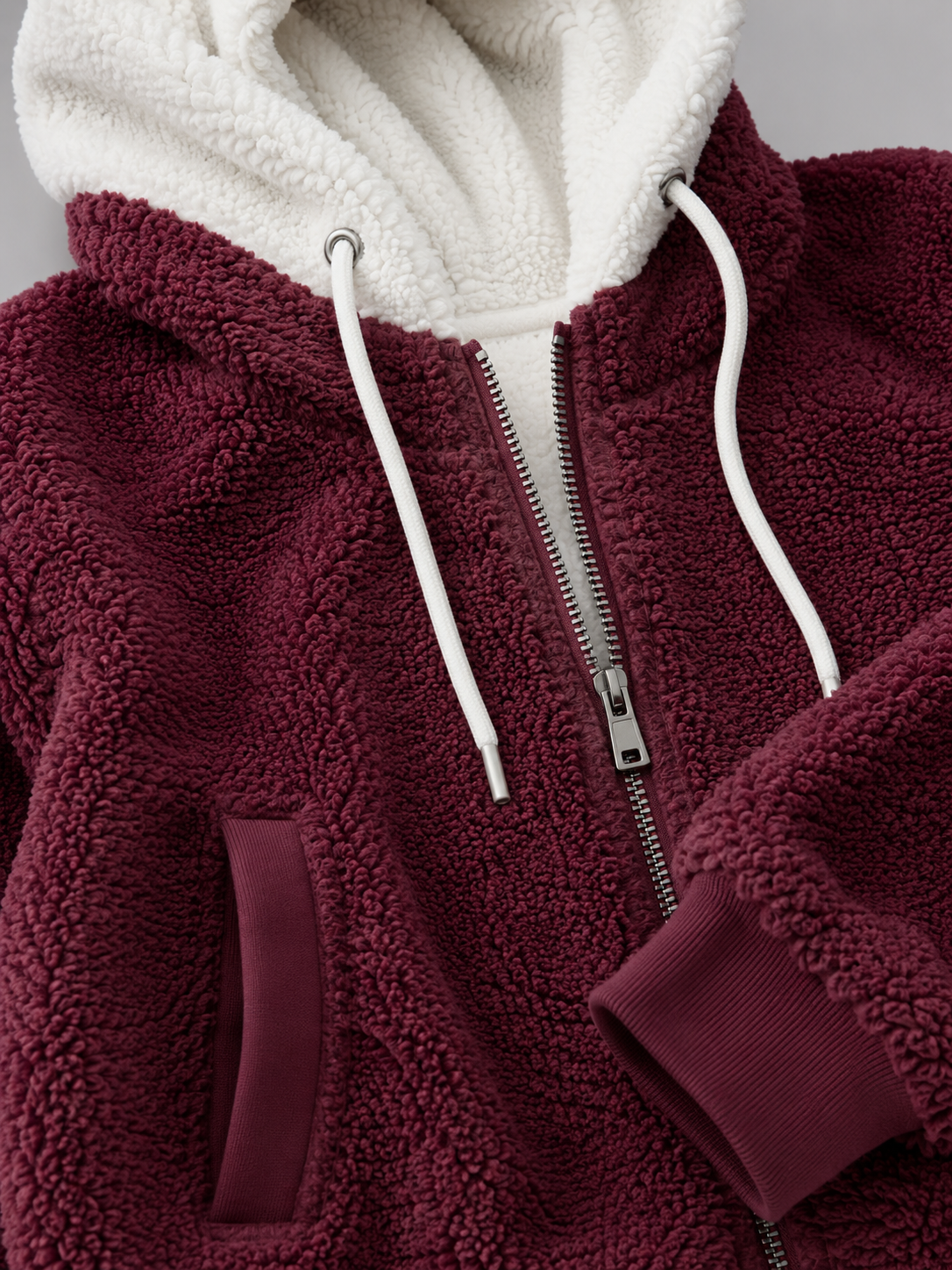 Maya Fleece Hooded Zip-Up Fleece Jacket