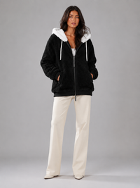 Maya Fleece Hooded Zip-Up Fleece Jacket