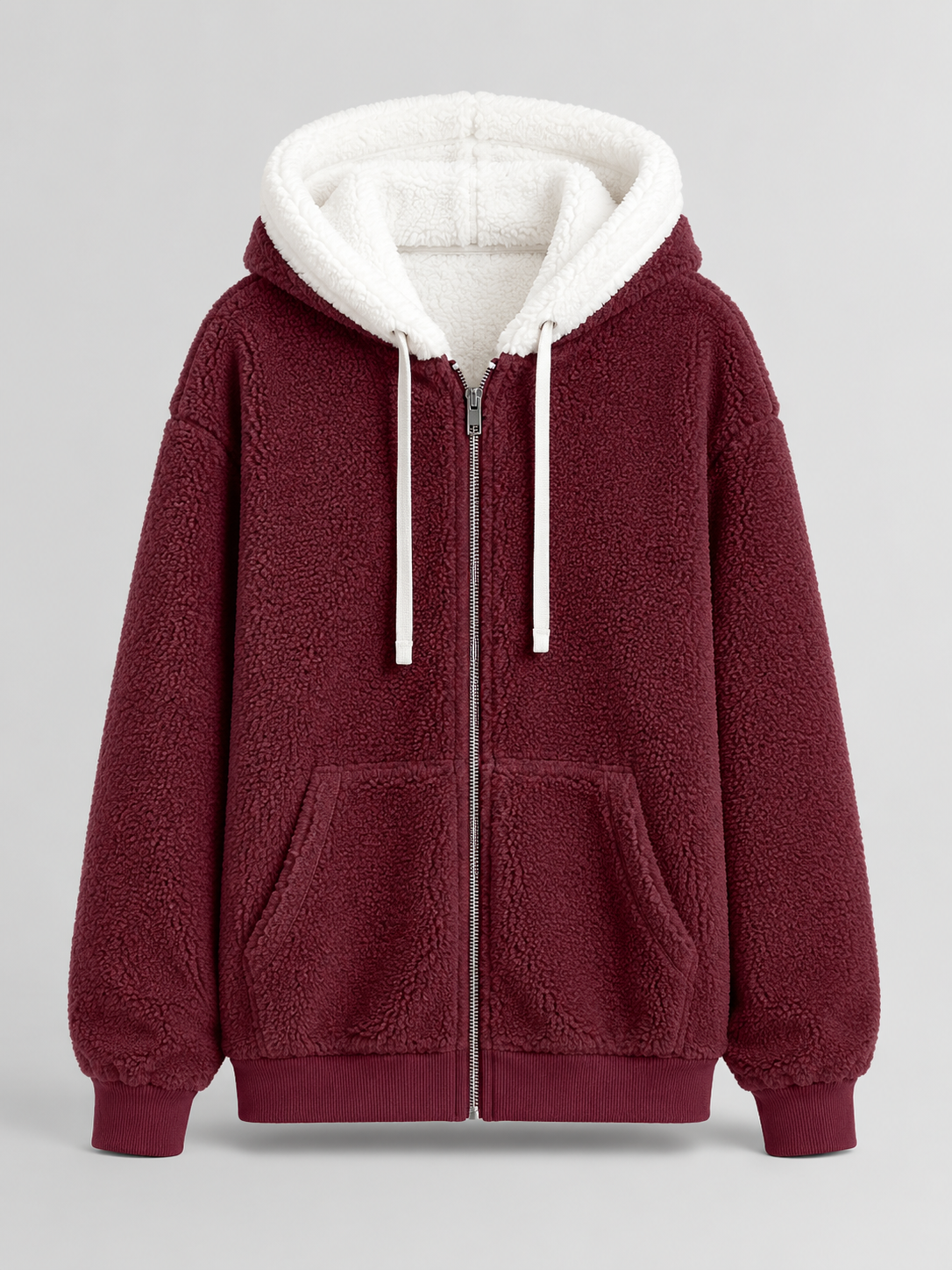 Maya Fleece Hooded Zip-Up Fleece Jacket