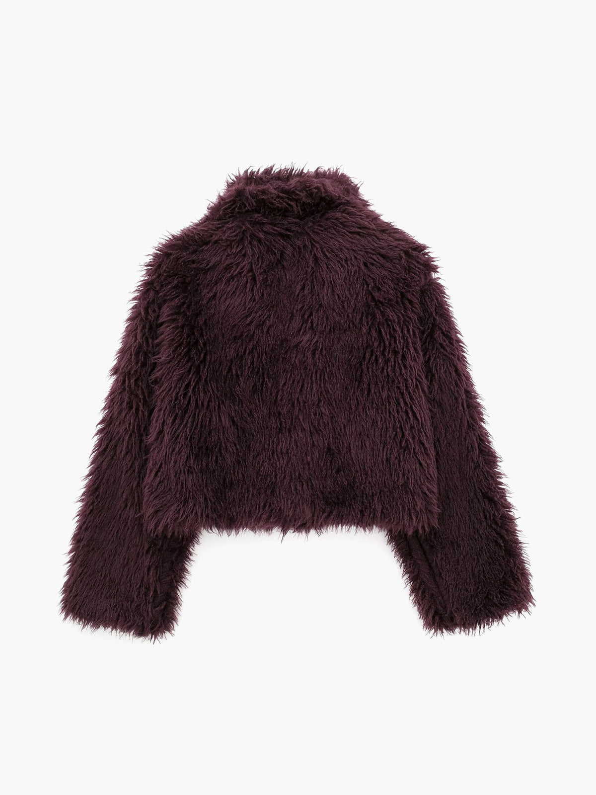 Mirelle Cropped Plush Faux Fur Coat