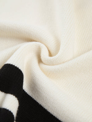 Miss Paris Mock Neck Stripe Sweater 4