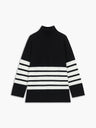 Miss Paris Mock Neck Stripe Sweater 5