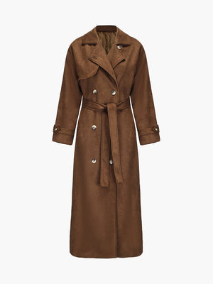 Molly faux suede Trenchcoat 1
