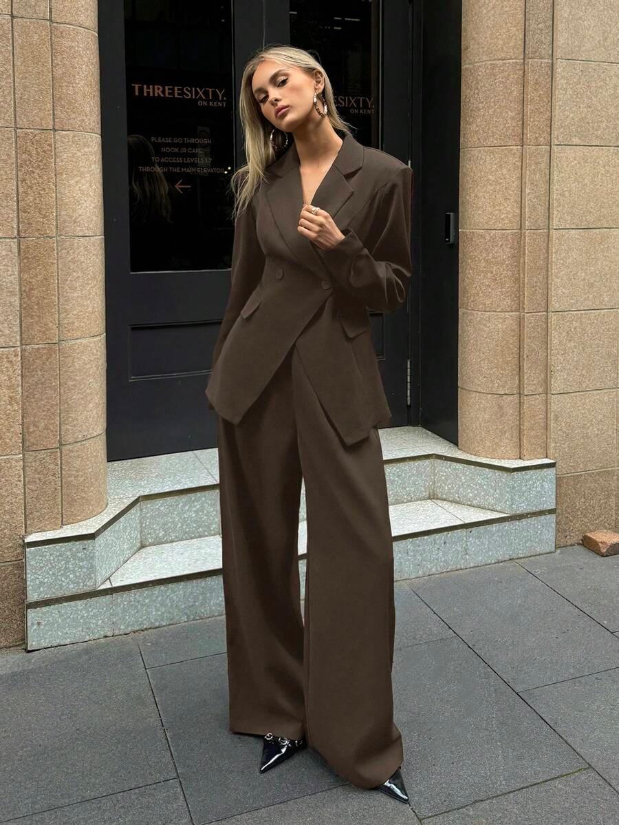 Marlow Blazer And Wide Leg Pants Set