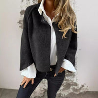 Nova Soft Open-Front Mid-Season Short Coat