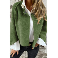 Nova Soft Open-Front Mid-Season Short Coat