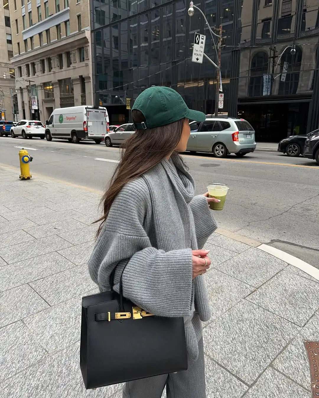 Odette Oversized Knit Sweater Scarf Set