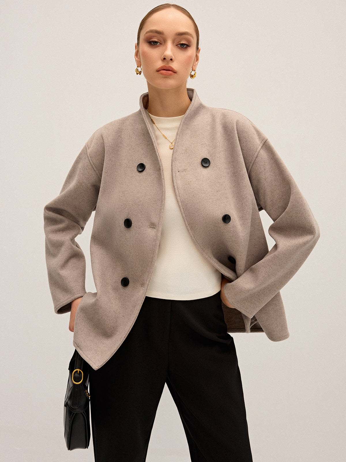 Oversized Button-Down Jacket 0