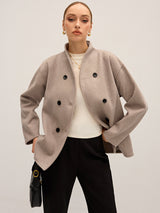 Oversized Button-Down Jacket 0