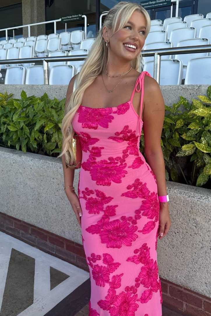 Rosavelle Floral Mesh Maxi Dress