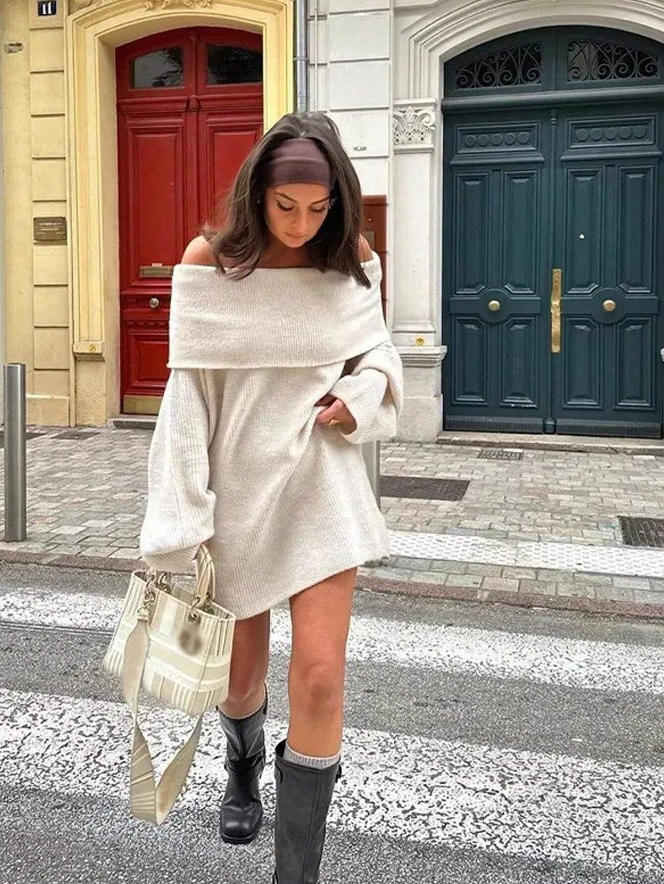 Danika Pullover Mini Knit Dress 4