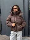 Chic Everyday Short Puffer Jacket with Hood
