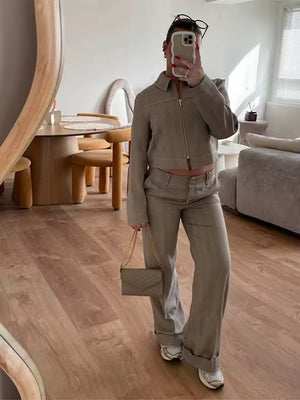 Alina Cropped Blazer & Trouser Set