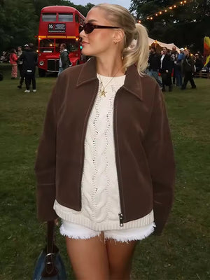 Siena Suede Bomber Jacket