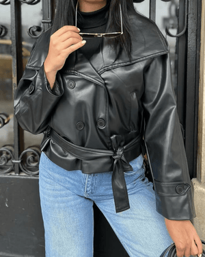 Amaya Vegan Faux Leather Jacket