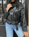 Amaya Vegan Faux Leather Jacket