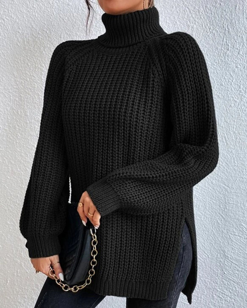 Saskia Chunky Turtleneck Knit Sweater