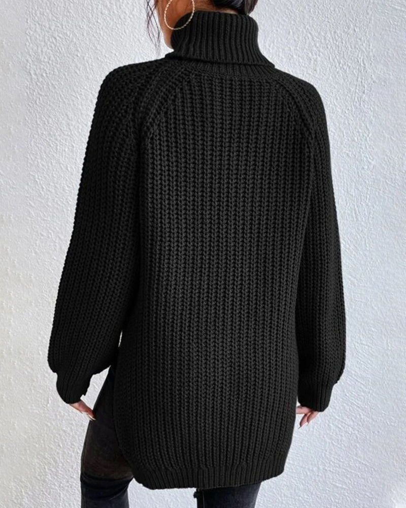 Saskia Chunky Turtleneck Knit Sweater