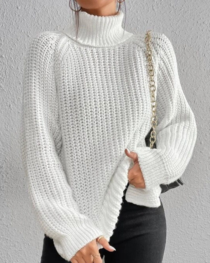 Saskia Chunky Turtleneck Knit Sweater