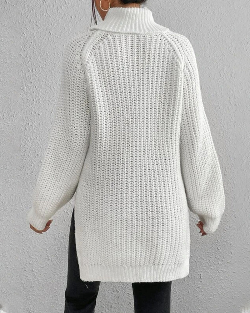 Saskia Chunky Turtleneck Knit Sweater