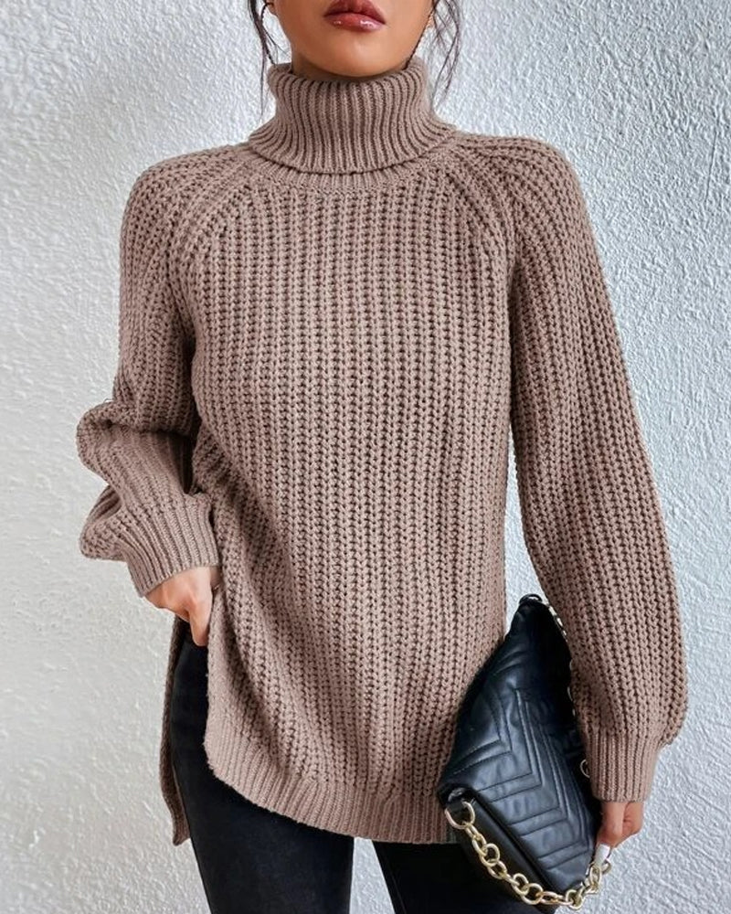 Saskia Chunky Turtleneck Knit Sweater