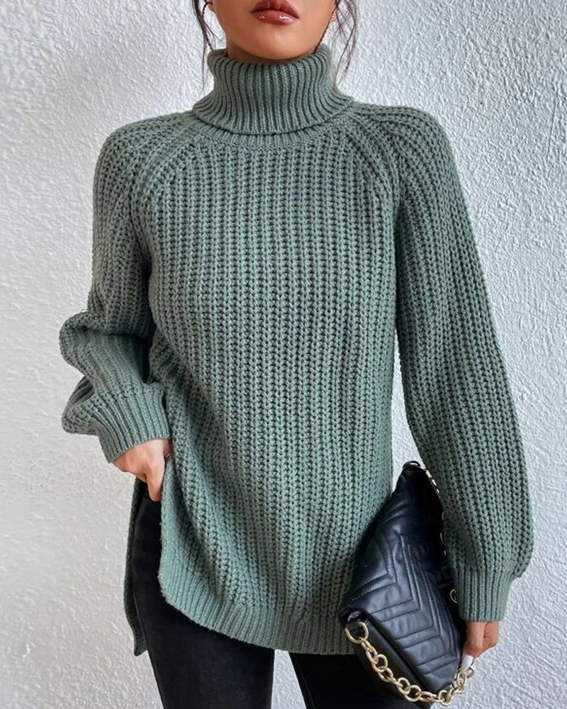 Saskia Chunky Turtleneck Knit Sweater