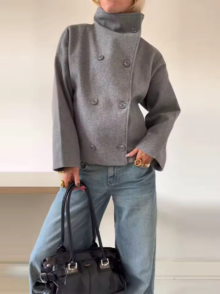 Classic Double-Breasted Coat