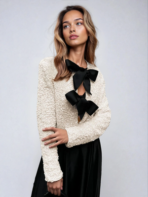 Elowen Bow Detail Evening Blouse