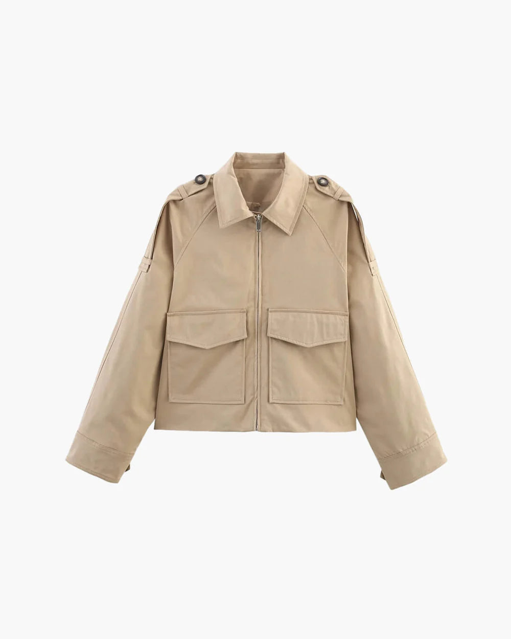 Serafina Epaulette Utility Short Jacket