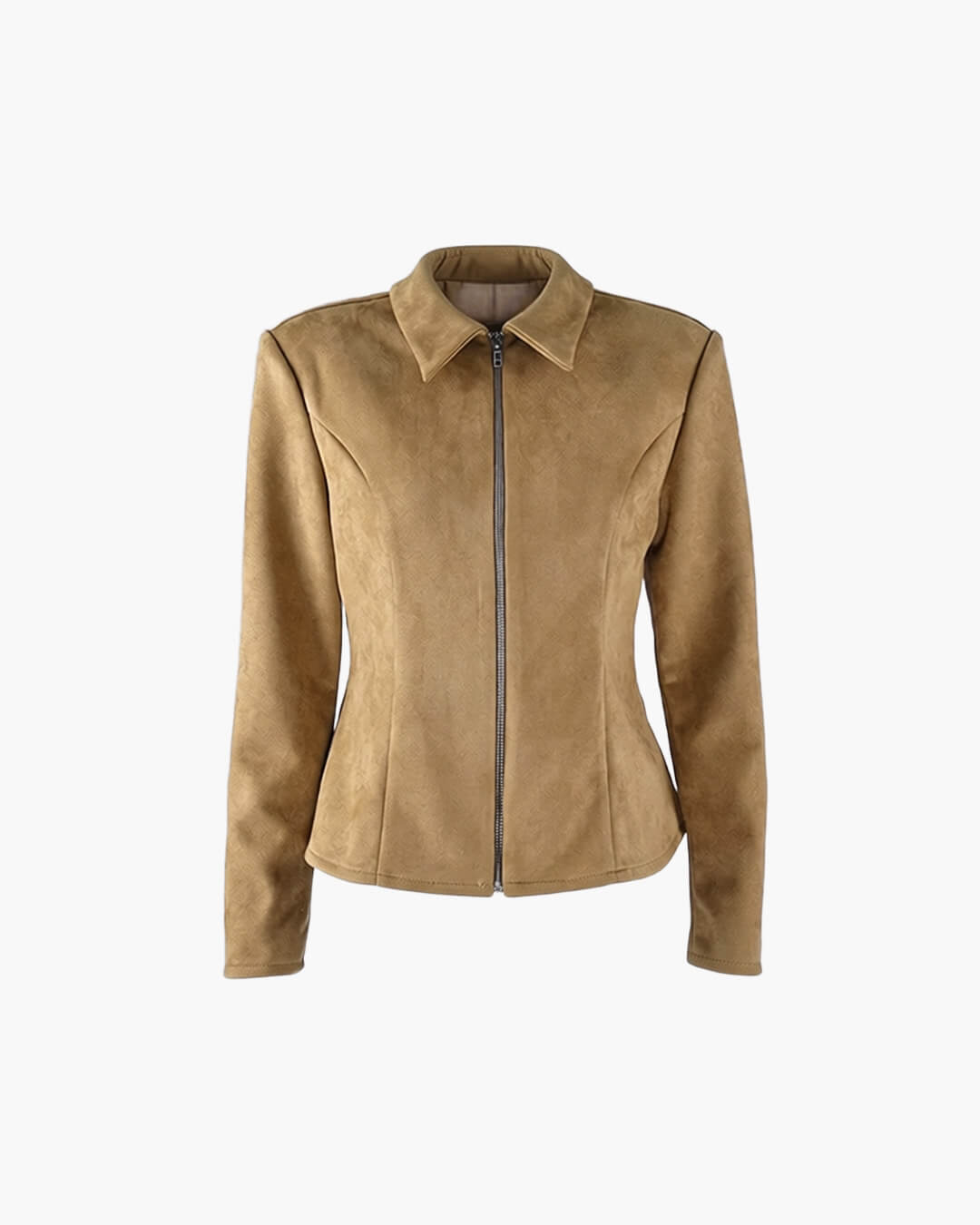 Serena Tailored Faux Suede Zip Jacket