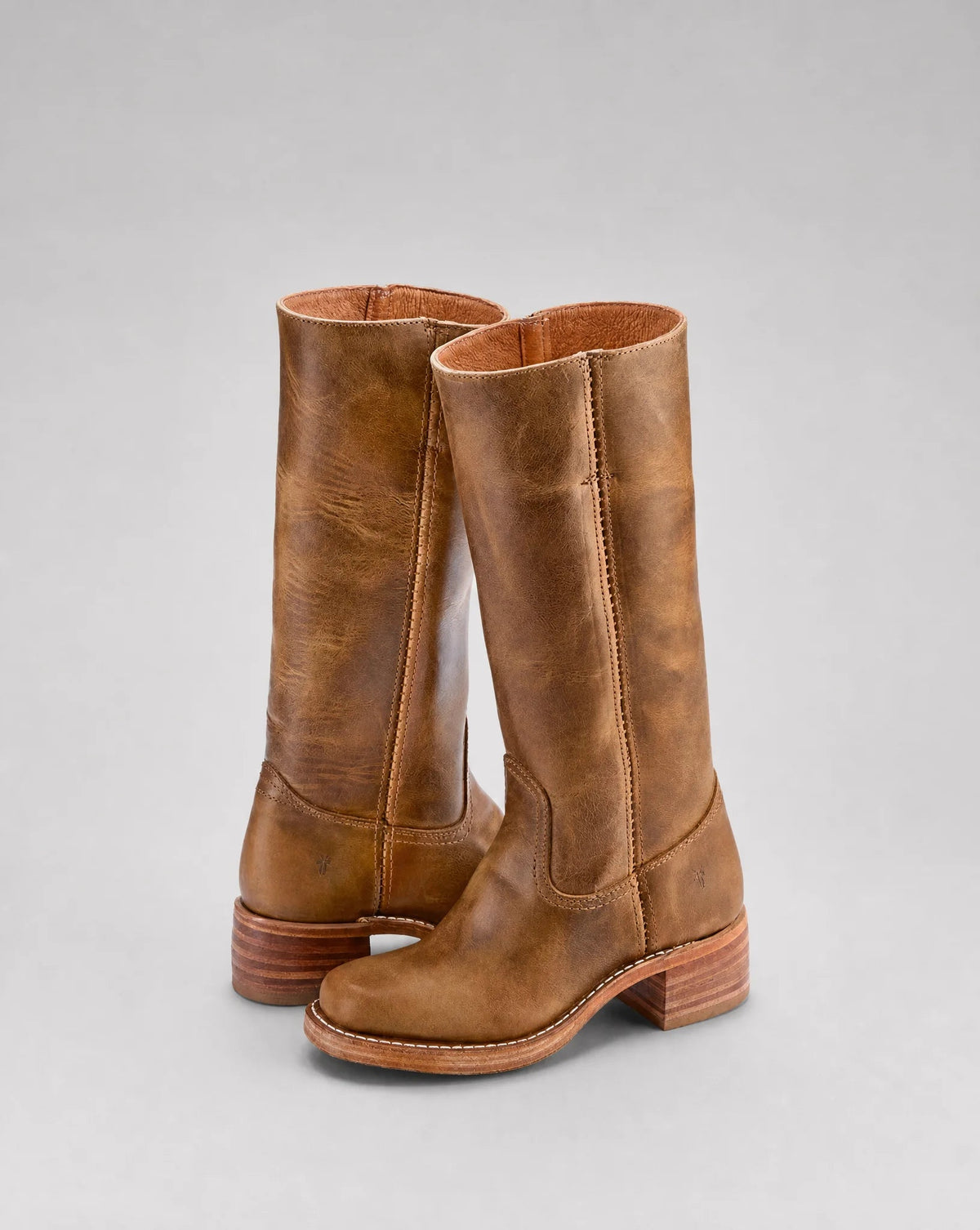 Sienna Leather Knee-High Western Boots