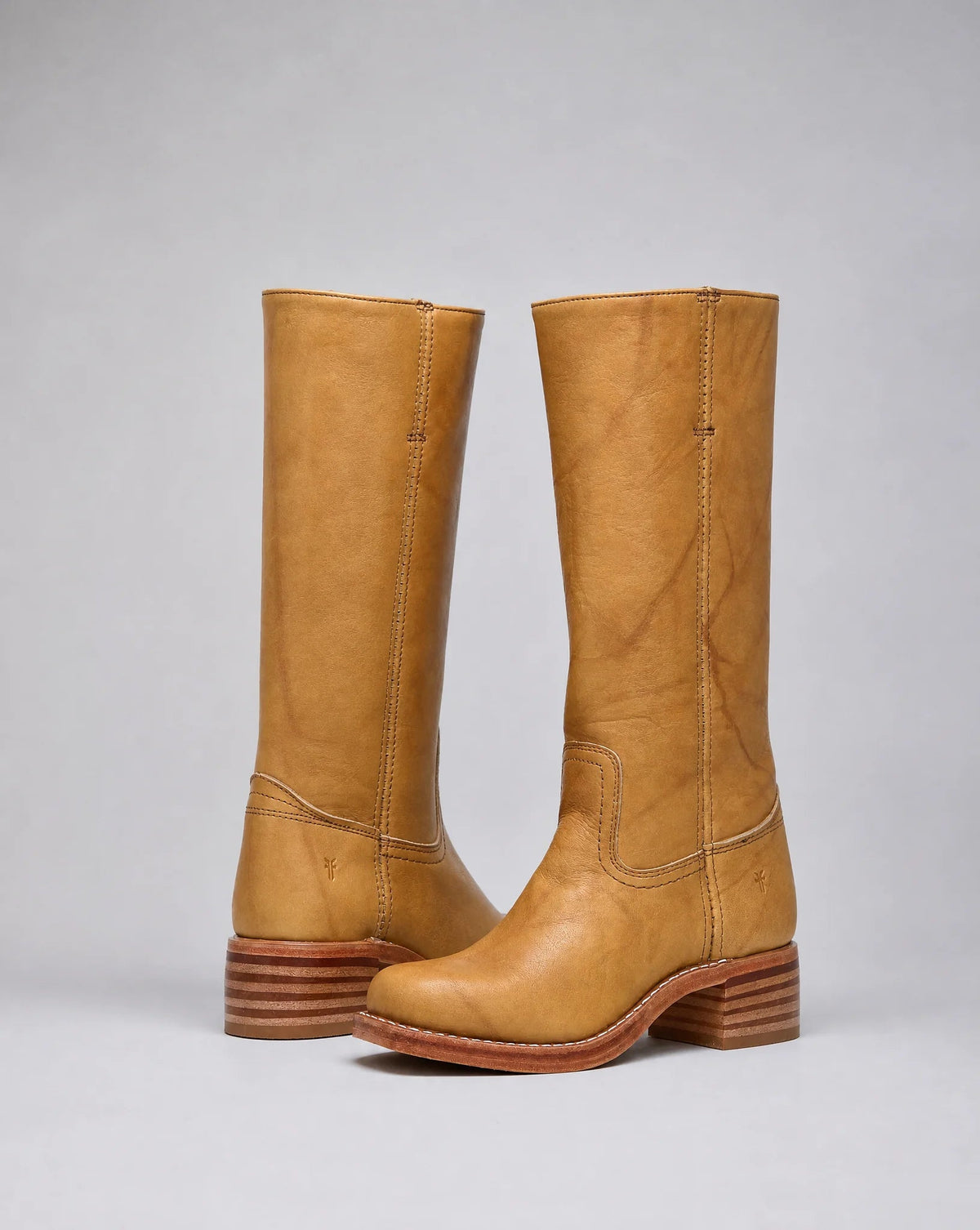 Sienna Leather Knee-High Western Boots