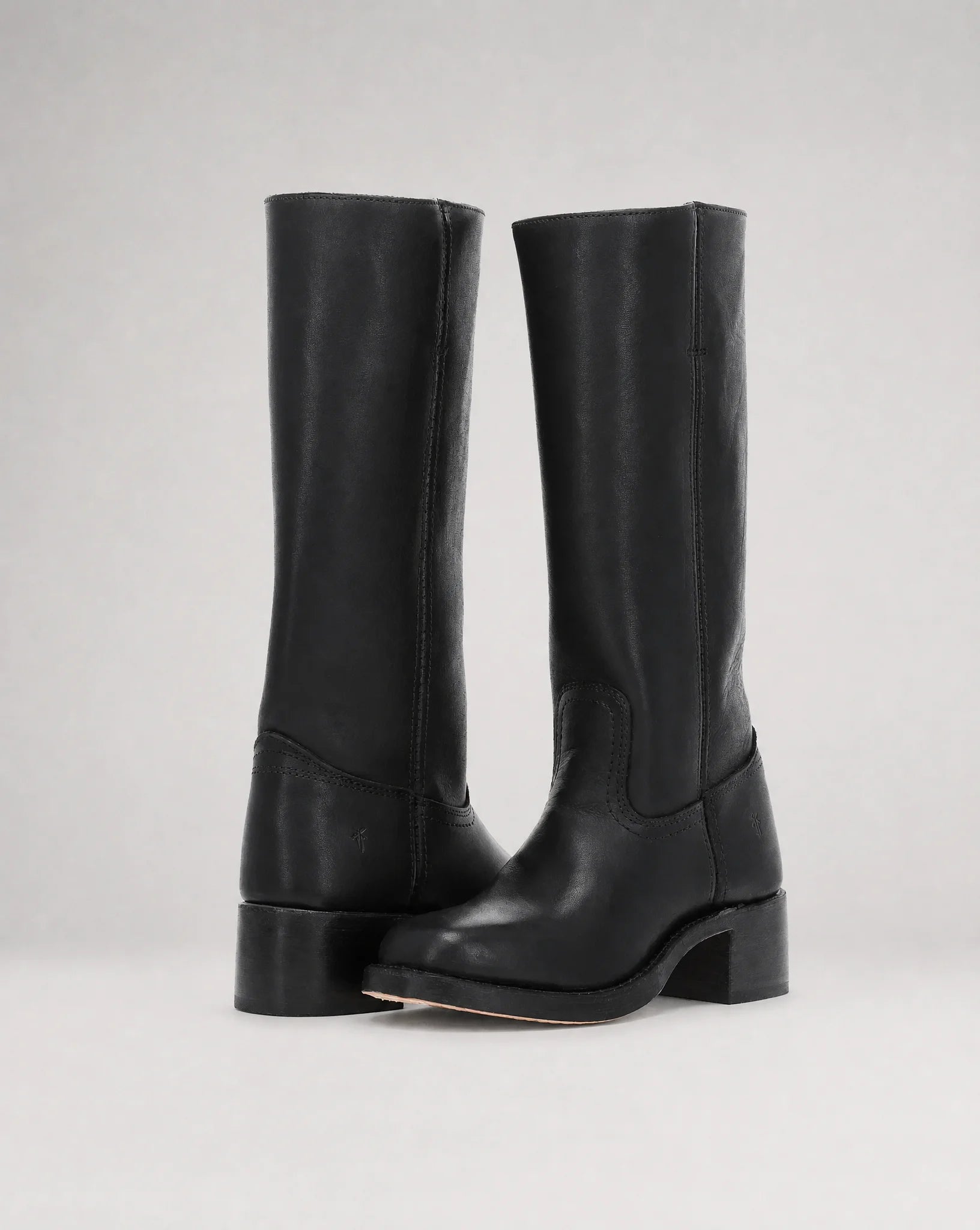 Sienna Leather Knee-High Western Boots