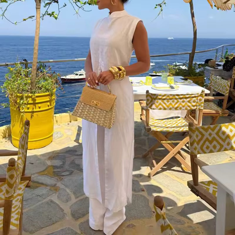 Sienna Linen Resort Top & Pants Set