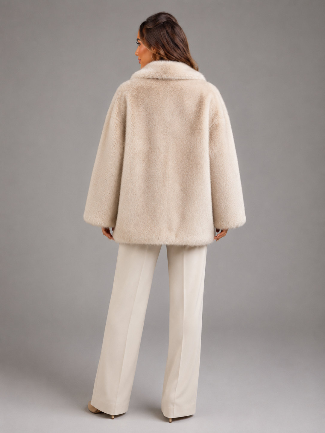 Sienna Oversized Faux Fur Plush Jacket