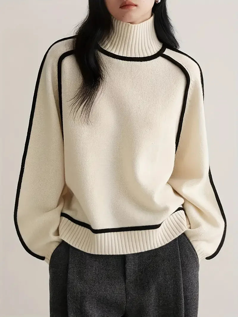 Sienna Sculpted Knit High Neck Sweater